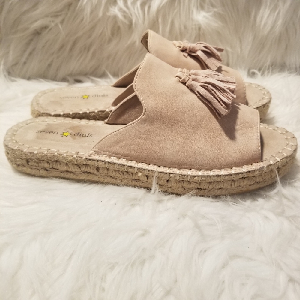 Seven Dials Wendelle Open Toe Tassle Espadrille Sandals